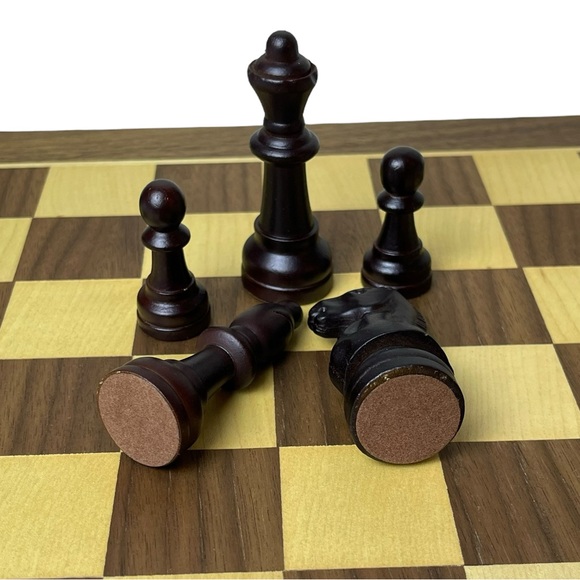 Excalibur Artisan Games Premium Grade Deluxe Wooden Wood Chess Set 3.25” King - Picture 14 of 16